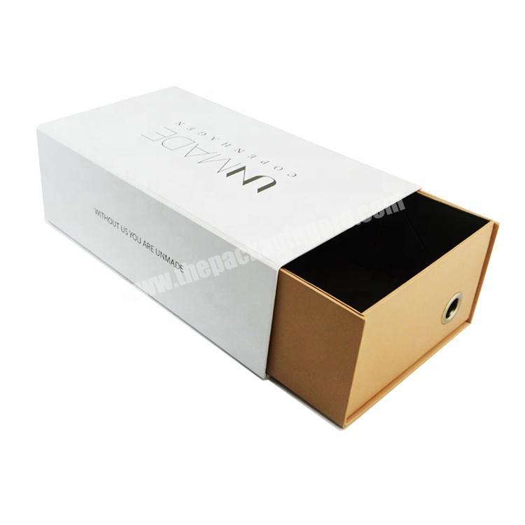 fancy paper foldable drawer box shoe box
