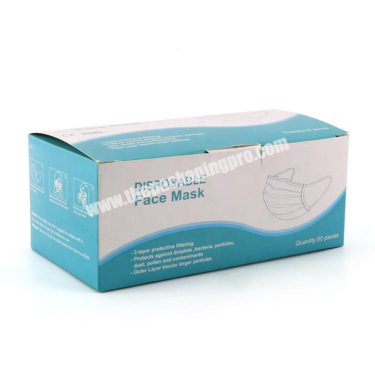 Fancy paper printed strong cardboard cosmetics packaging box for  face mask