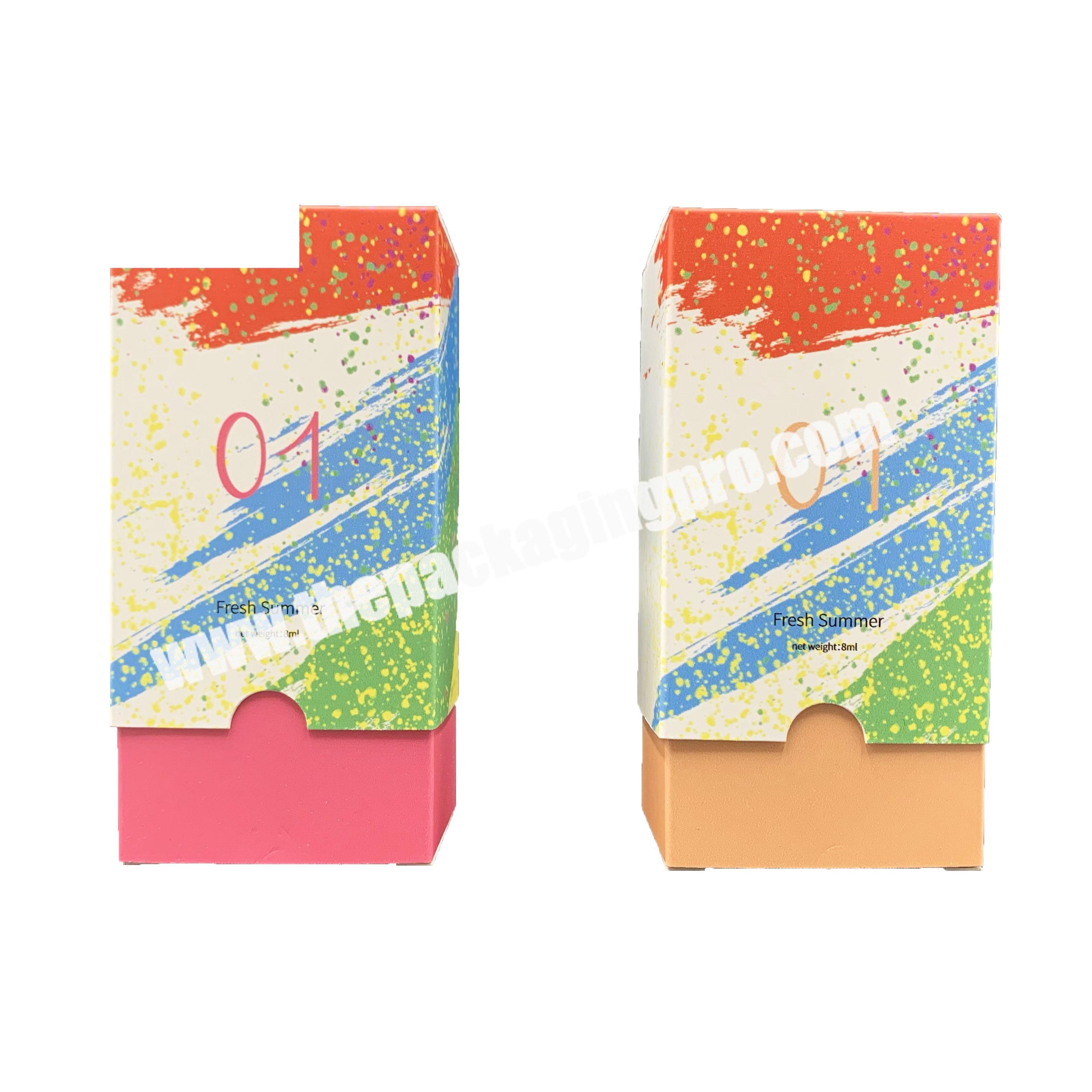 Fancy Printed Custom Makeup Paper Colored Packaging Box