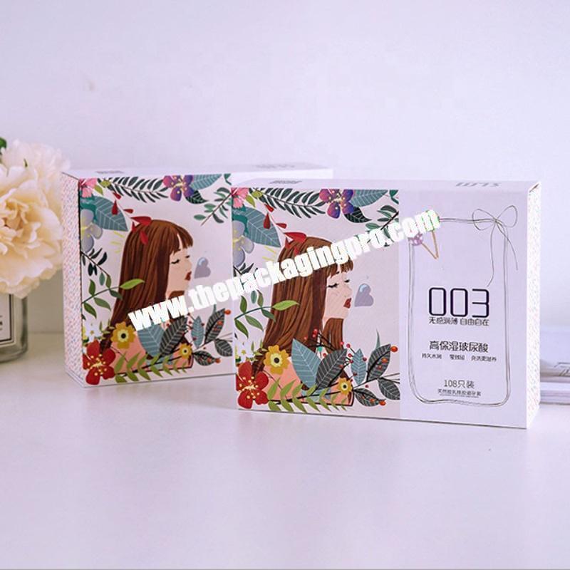 Fancy small clear paper cardboard paper sweet packaging boxes