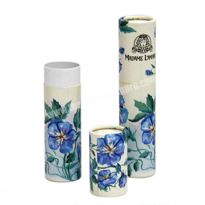 Fancy square paper tube package cosmetic paper tube for lip balm
