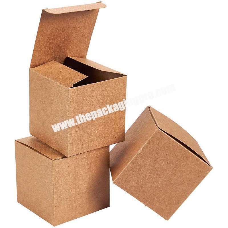Fashion brown color foldable small gift Packaging box