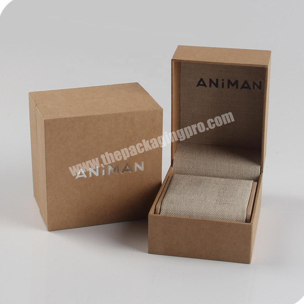 fashion cheap wholesales paper watch box with pillow inside manufacturer