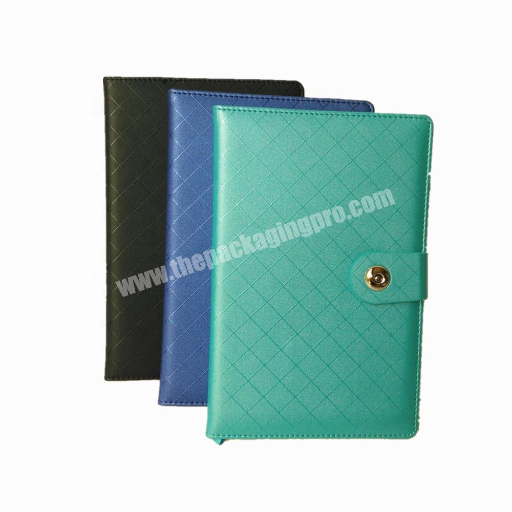 Fashion Company Promotional Notebook A5 Lined Diary Bound Hardcover PU Leather Journal