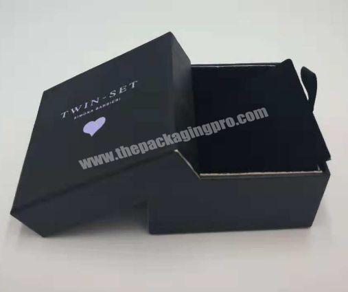 Fashion custom hot foil stamping logo print luxury paper gift cardboard packaging box