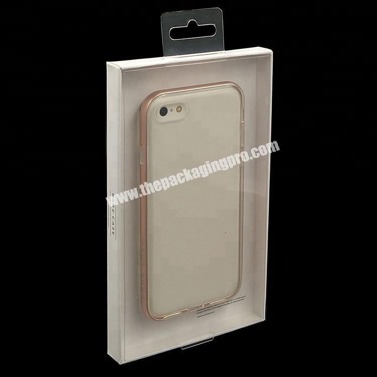 Fashion Custom Packaging Plastic Window Mobile Phone Hard Case Box