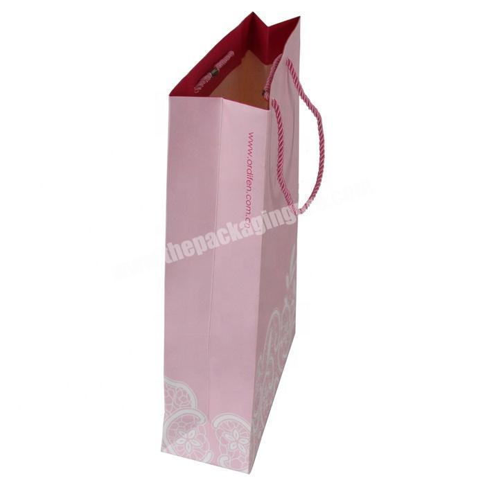 Fashion design art paper bag for clothes and shoes papackaging