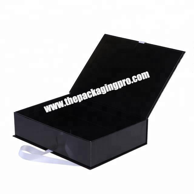 fashion design decorative glossy black hair extension box