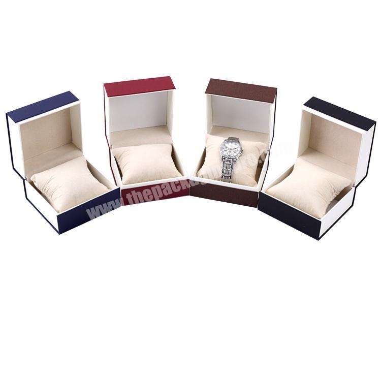 Fashion Design Luxury Gift Box with Pillow Insert For Watch Package Box Jewelry Box With Hot Stamping Logo.