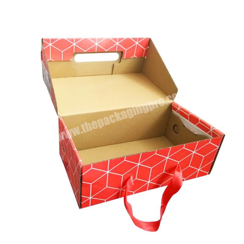 Fashion Design Small Cardboard T-shirt Clothing Gift Box Underwear Garment Packaging with Ribbon