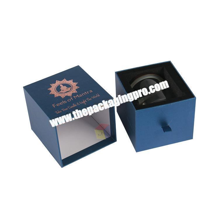 fashion drawer open shape packaging candle shipping box