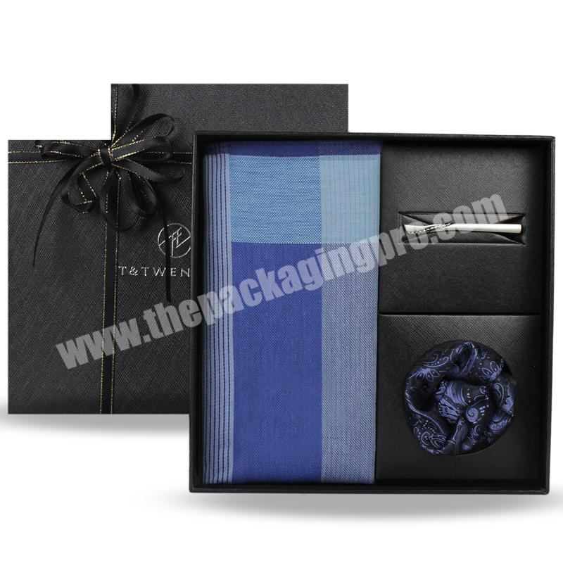 Fashion Folding Empty Cheap Paper Decorative Design cotton silk handkerchief gift box