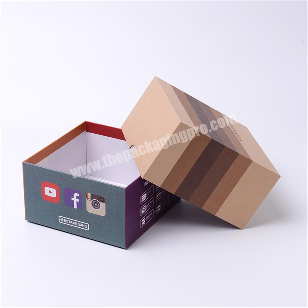 Fashion Handmade Cardboard Lid And Base Custom Gift box For Children Products