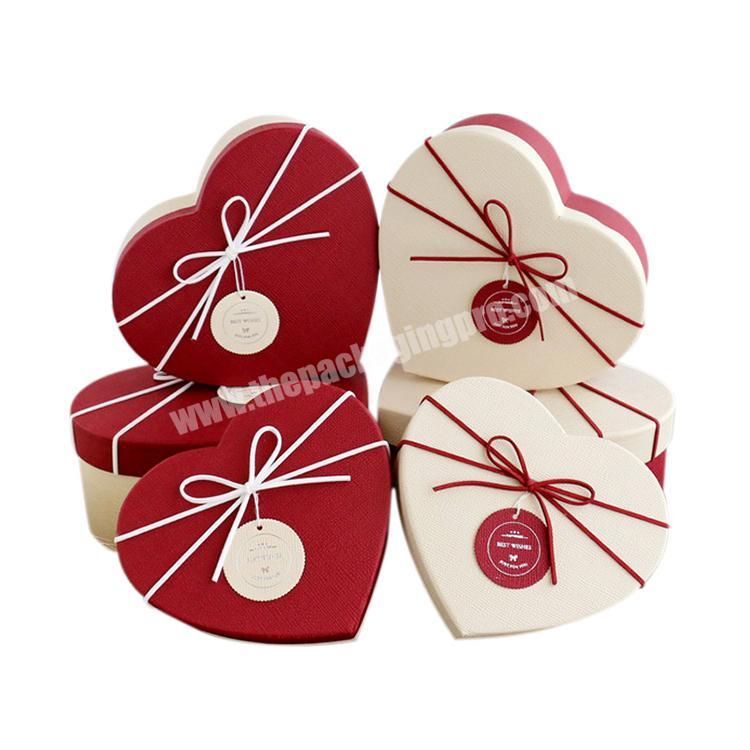 Fashion Heart-shaped Jewelry packing box paper gift luxury boxes