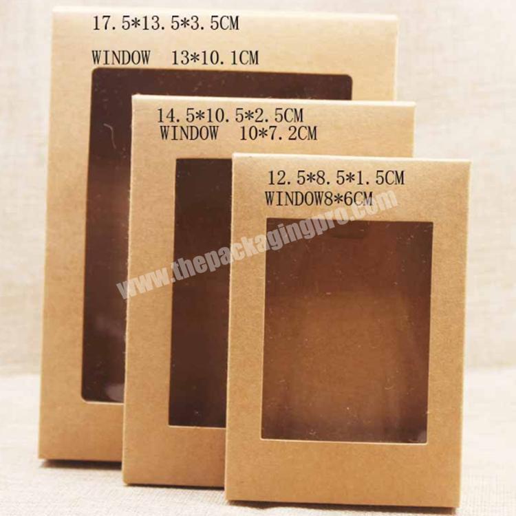 Fashion Kraft Paper Packaging Paper Box With Window