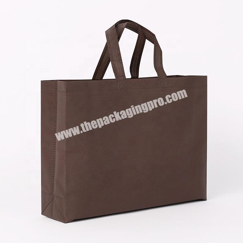 Fashion recyclable custom non woven suite garment bag with logo print