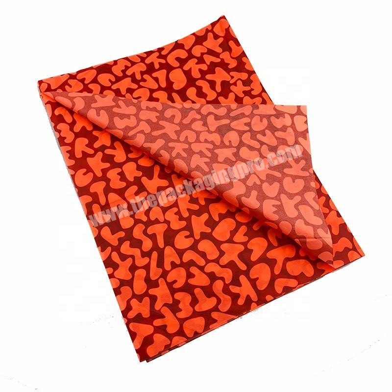 Fashionable Custom Printed Tissue Wrapping Paper For Packaging Clothes Gift  Flower With Your Brand Logo