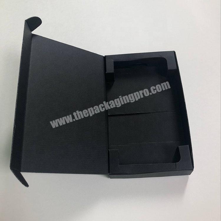 Fashionable Environmental-friendly for black Kraft Paper Electronic Accessories Packaging Box
