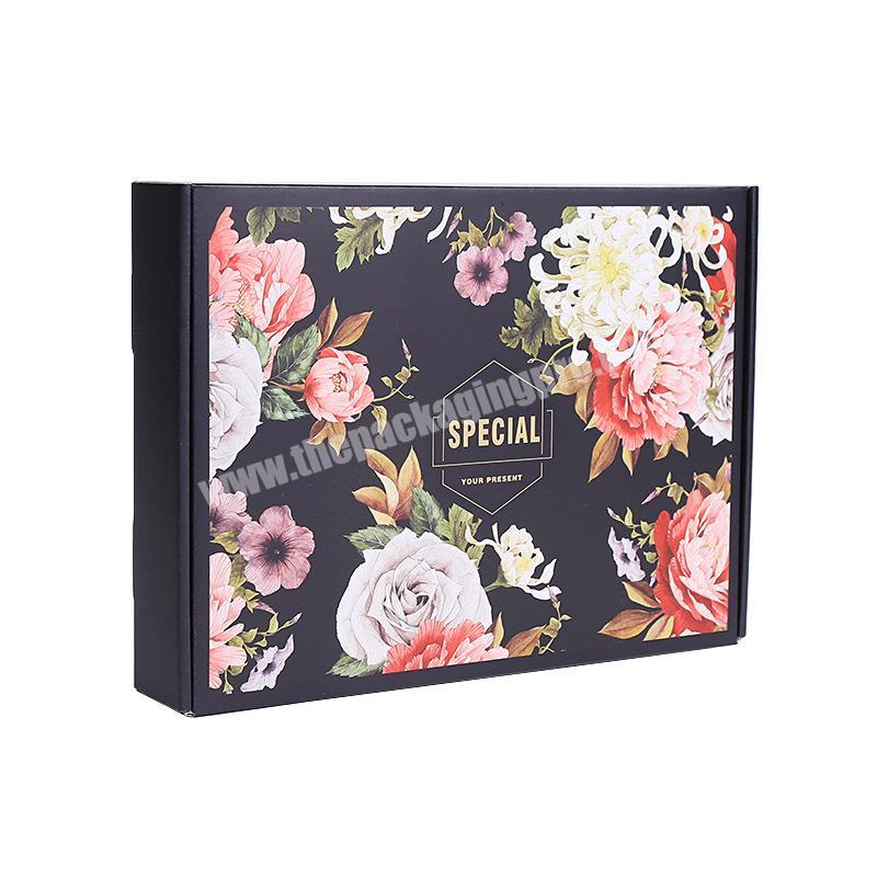 Fashionable luxury paper packaging box for artistic packaging of clothing gifts