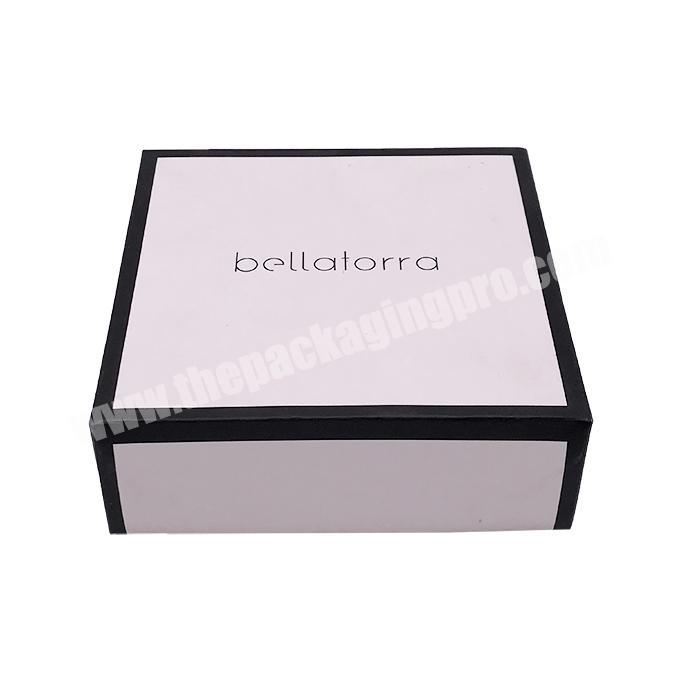 Fashionable wine glass box white handbag packaging luxury with gold logo two pieces paper