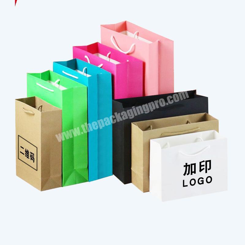 Fashional OEM mixed colors custom made luxury packaging paper bag with logo print