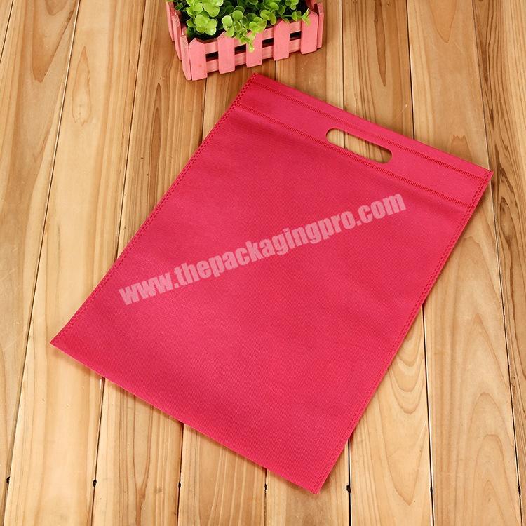 Fast delivery wholesale cheap eco various colors die cut non-woven promotional bag in stock