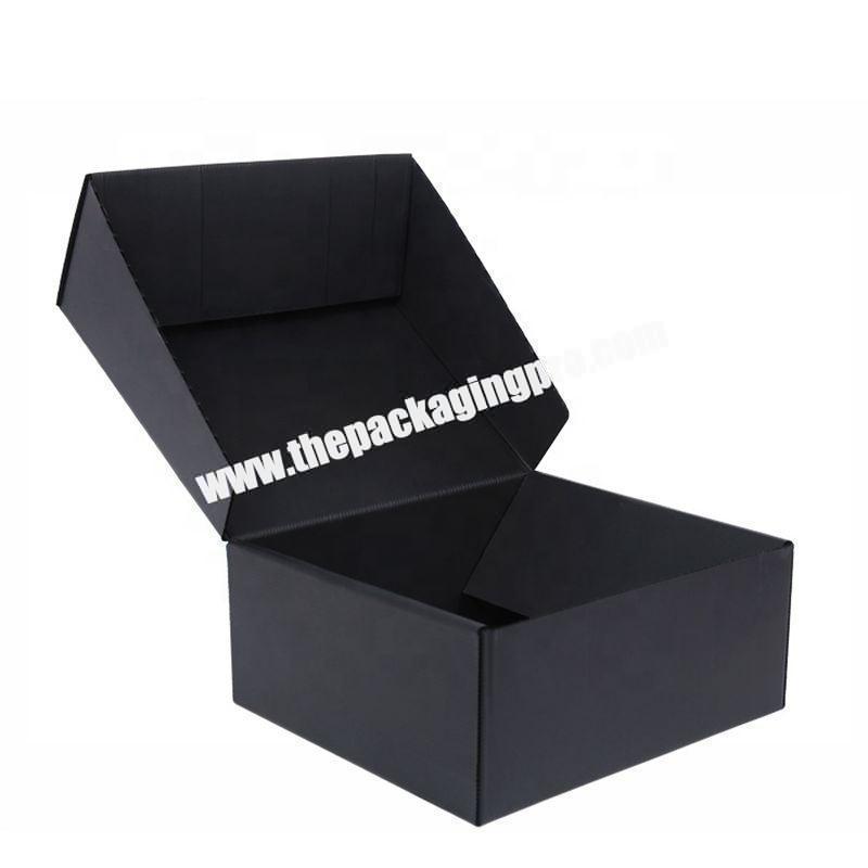 Fast Express Frosted Surface Black Durable Large Shoes Packaging Box Customaized Paperboard Gift Box For Shipping