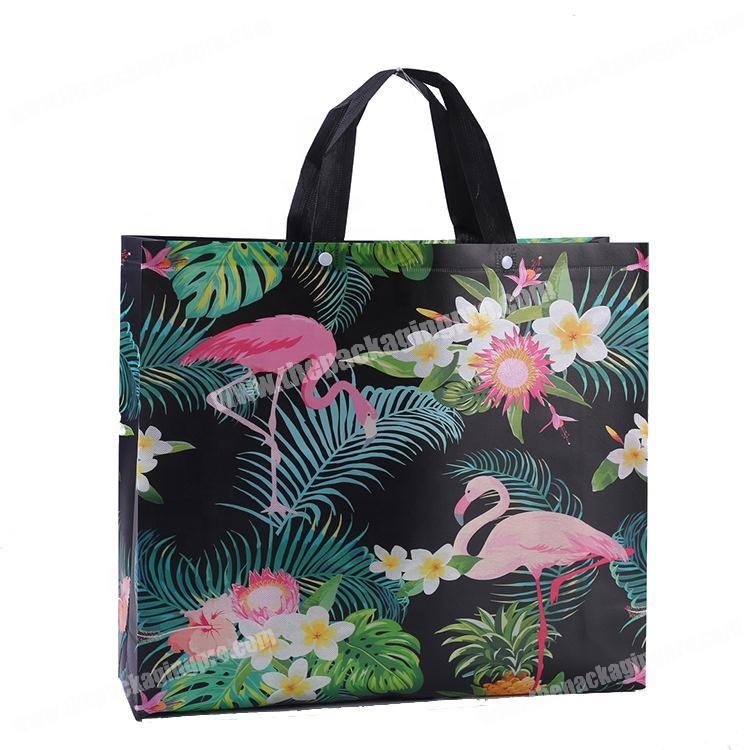 Flamingo design printing pp lamination decorative non woven bag
