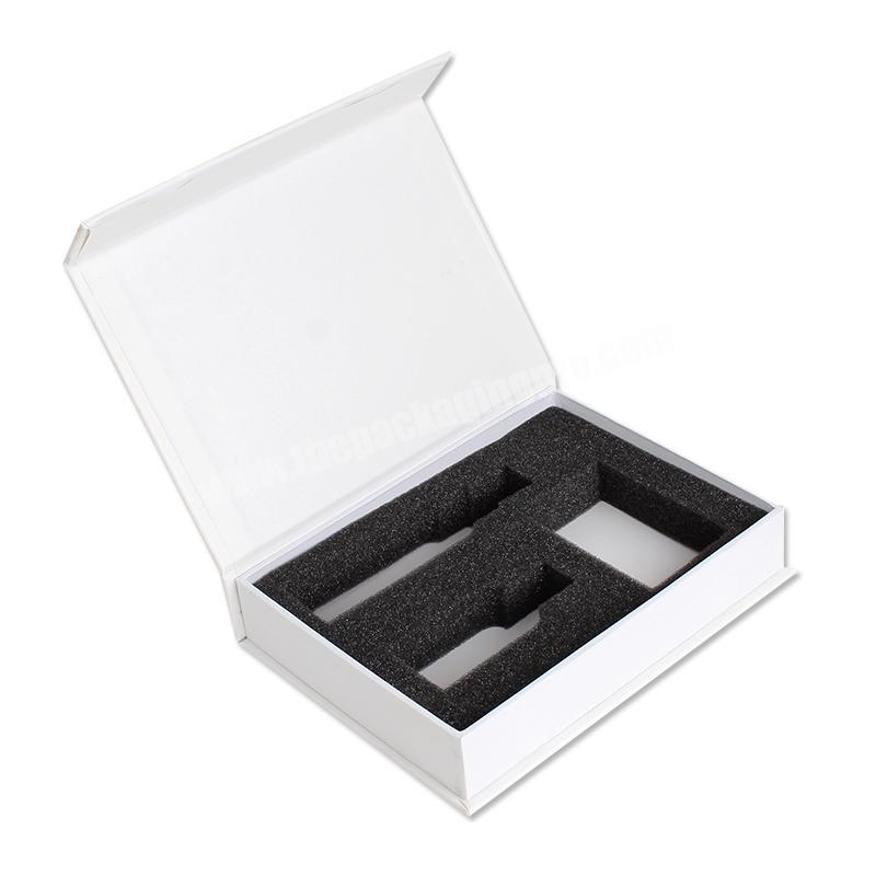 Flap Top Magnetic Closure Rigid Cardboard Foam Insert Custom Products Packaging Boxes