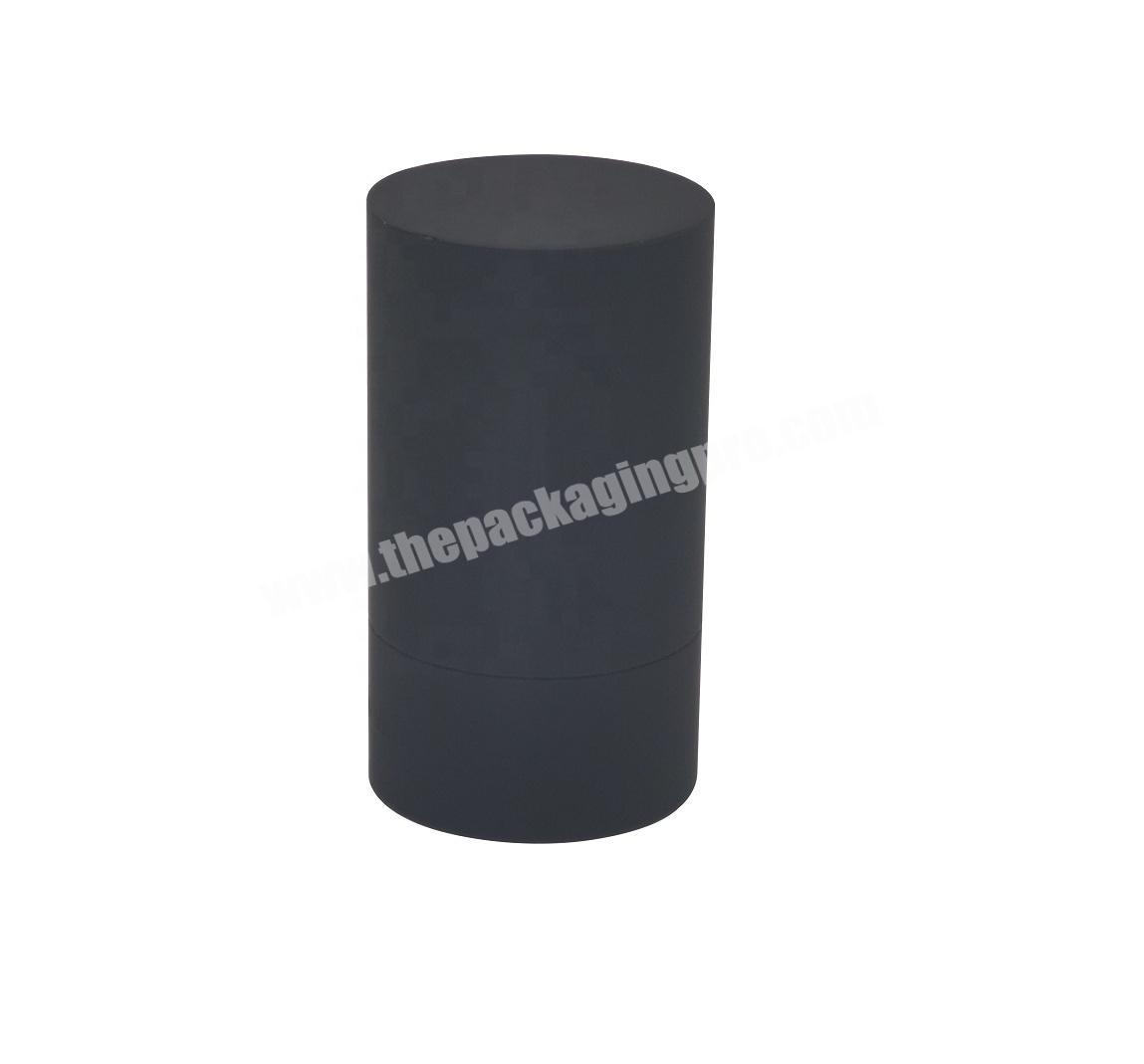 Flat Edge Handmade Cylinder Black Touch Paper Labling Tube with Blister Flocking For Perfume Packaging