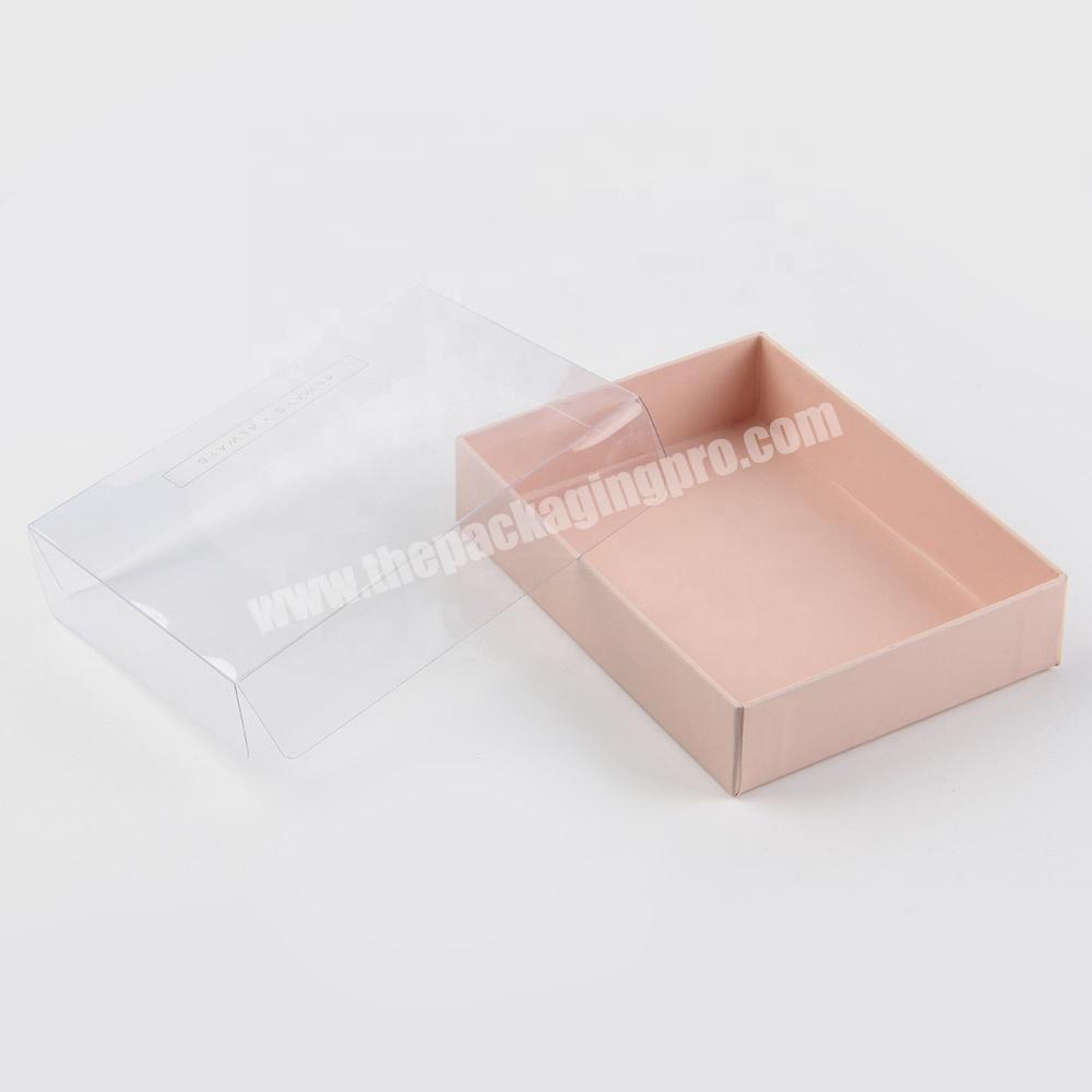 Flat pack coat gift boxes with transparent lids
