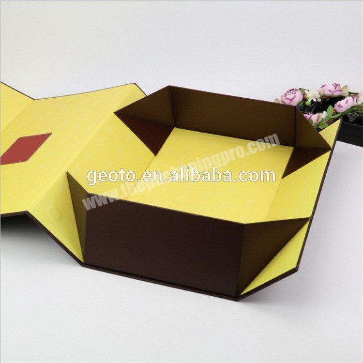 Flat shipping way magnetic big cardboard gift box