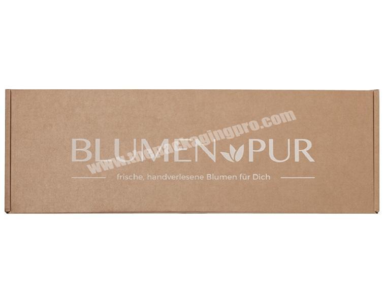 Flower Delivery Box Corrugated E-Flute Foldable Box with Printed Logo