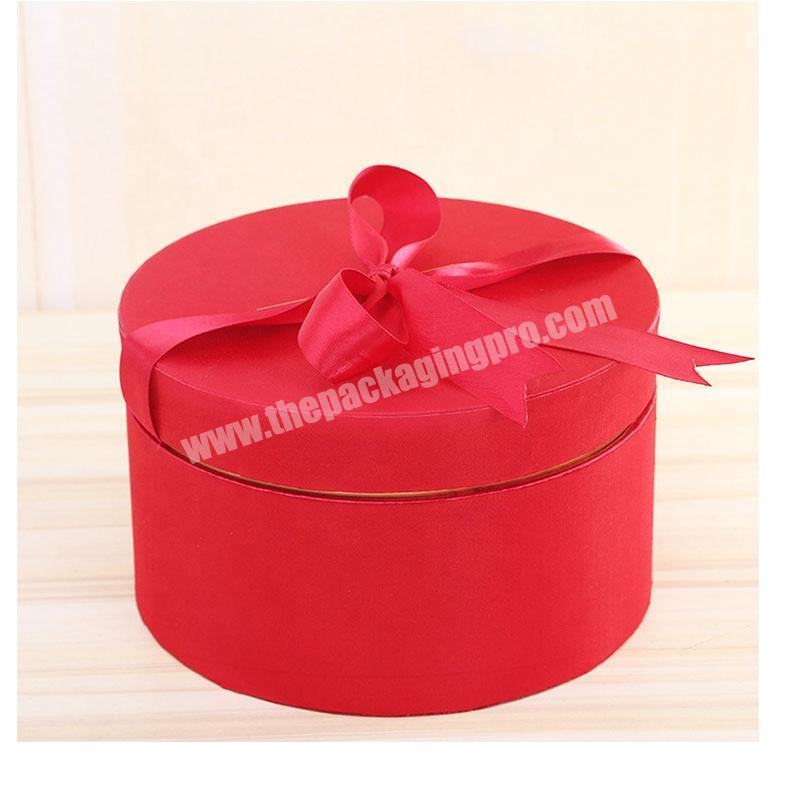 Foil Stamping Logo Customized Decorative Paper Cardboard Round Box Cosmetics Gift Paper Tube Packaging Hat Box