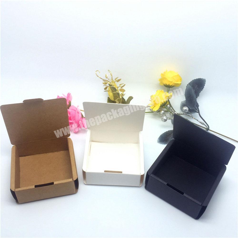 Foldable Bamboo Soapstone Kraft Paper Handmade Soap Box With Custom Logo Printed