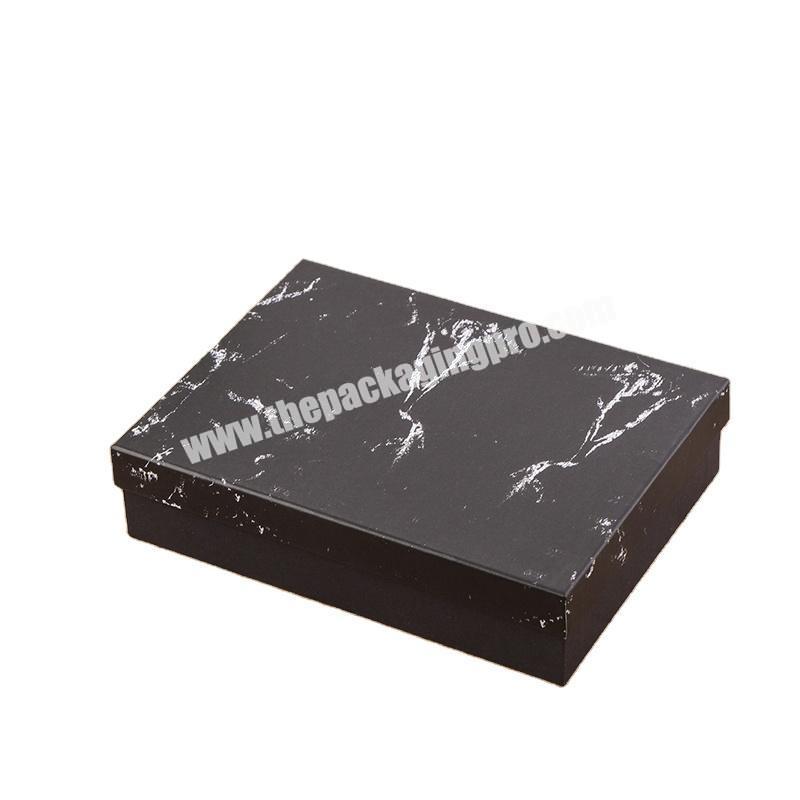 Foldable black collapsible Rigid Boxes forpacking shirts, t-shirts, dresses, pants paper boxes