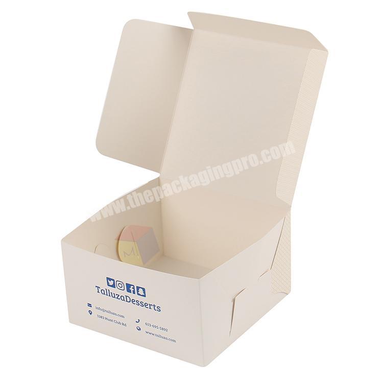 foldable eco friendly paper bread box packaging