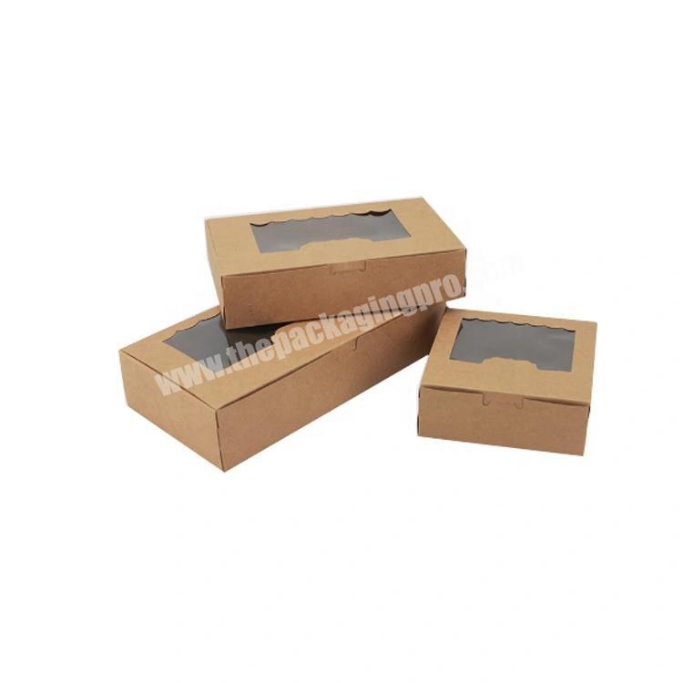 Foldable Folding Paper Storage Packaging Box with Window for Gifts