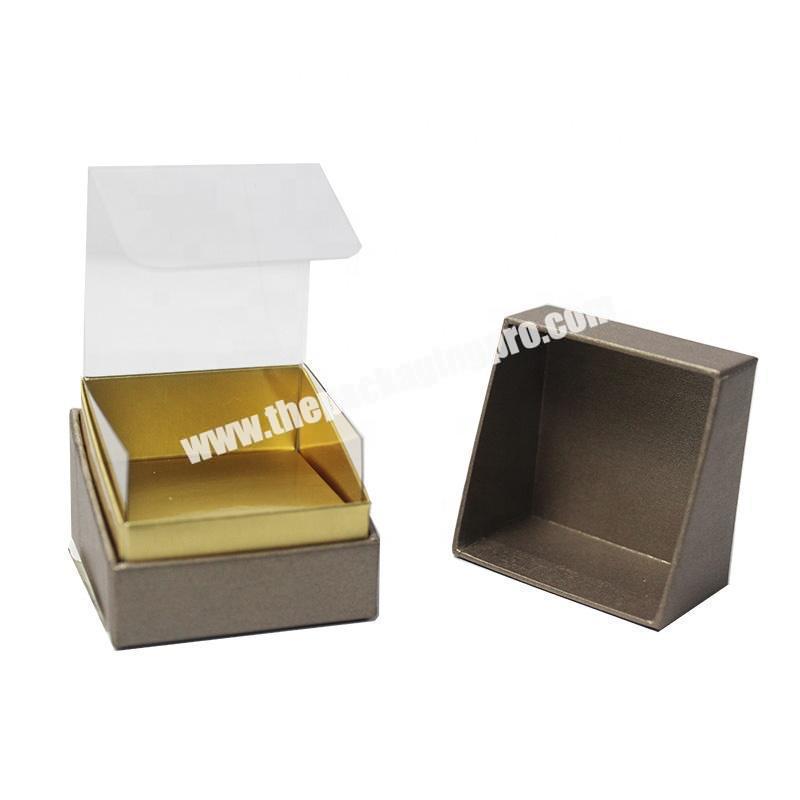 Foldable Gold Foil Valentine Food Socks Packaging White Custom Round Chocolate Bar Box Display Clear Plastic Lid Paper Gift Box