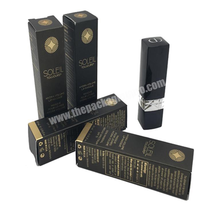 Foldable gold UV printing paper lipstick box