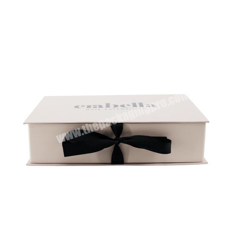 foldable luxury jewelry chocolate candy gift box square with ribbon  gift box customized logo