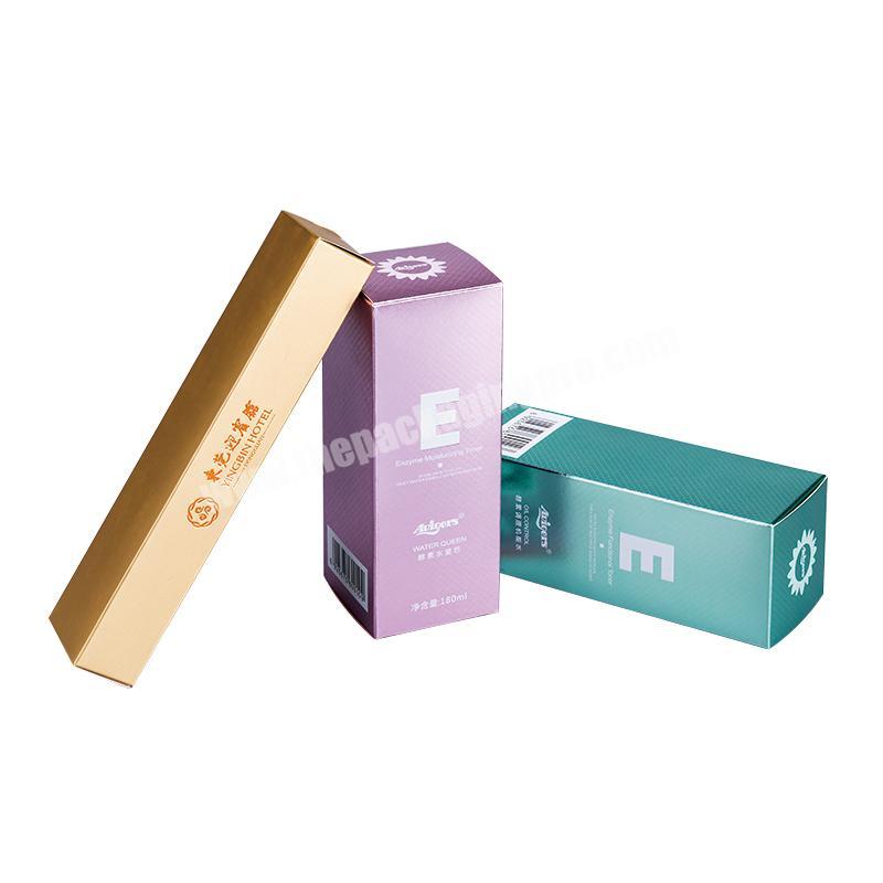 foldable rectangular cosmetic sandwich box kraft cream food grade   paper gift shipping box transparent window