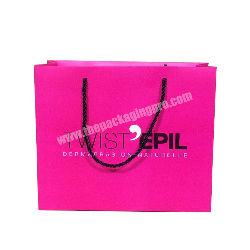 Foldable Shopping Bag Custom Print Small Packaging Luxury Fashion Paper Bags With Your Own Logo
