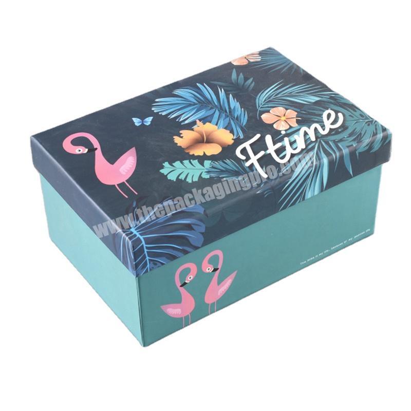 Folding Cardboard Magnetic Closure Gift Box Rigid Black Magnet Paper Packaging Box With Ribbon