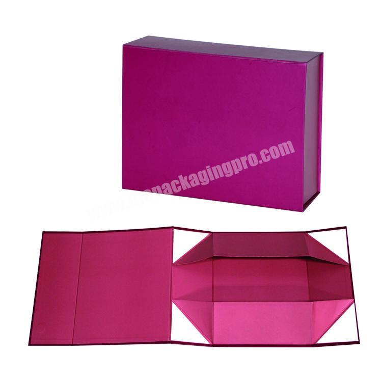 Folding Magnetic Custom Logo Printed Hard Board Gift Box Packaging