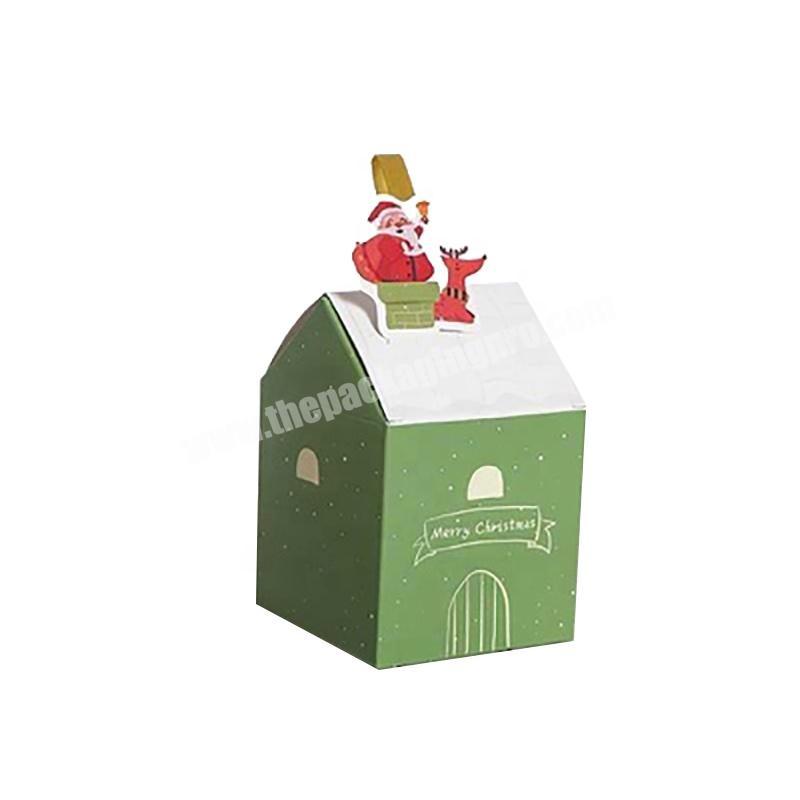 Folding offset printing christmas paper boxes gift paper candy box for kids