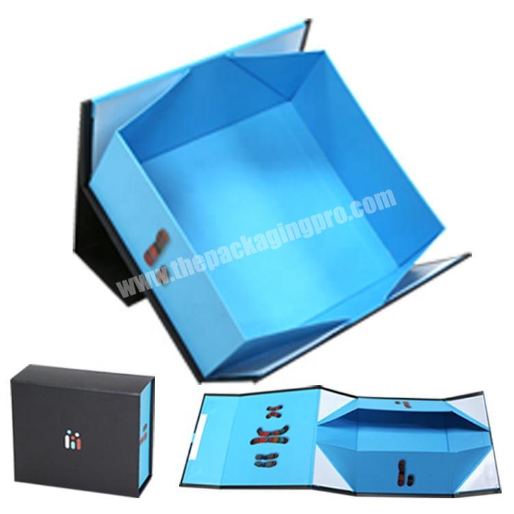 folding paper gift box custom printing foldable paper boxes with logo foiled