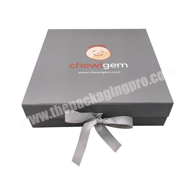 Folding paper magnetic custom packaging box rectangle gift box
