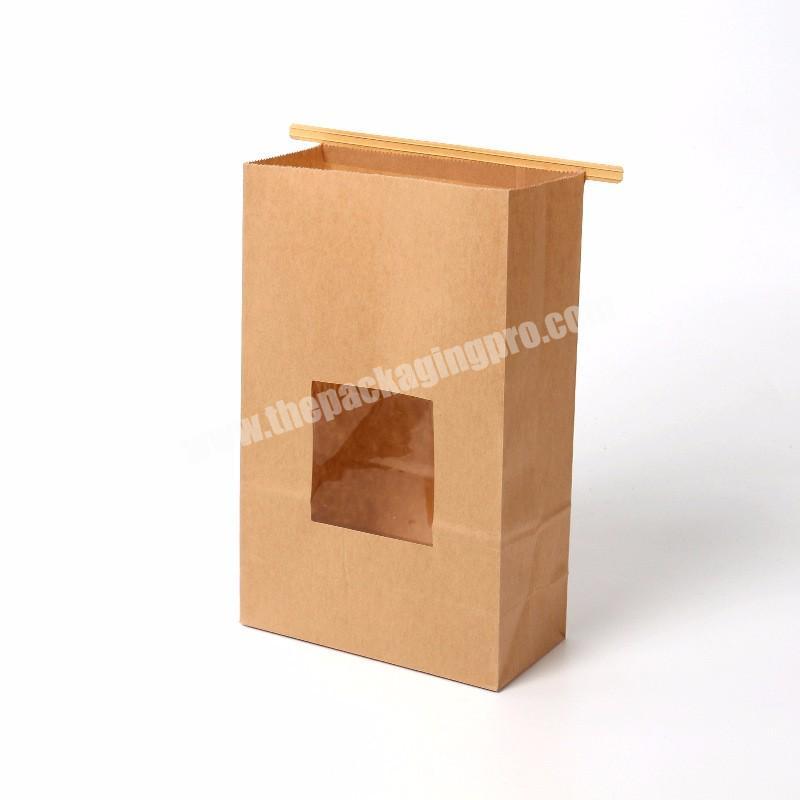 Food foil brown paper tea packaging kraft ziplock bag