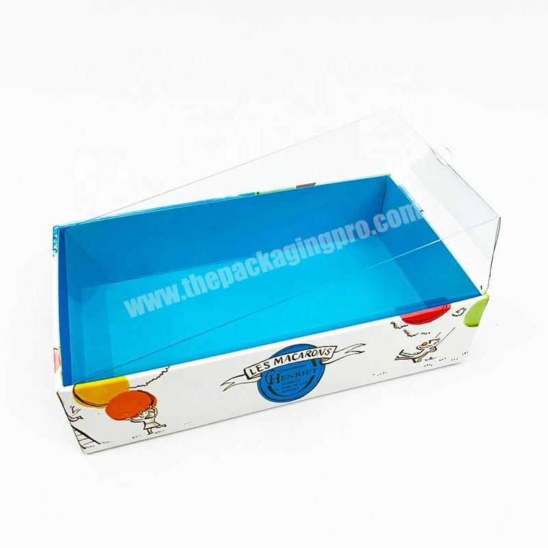 Food Grade Cardboard Candy Packaging Cookie Paper Gift Box With PET Lid